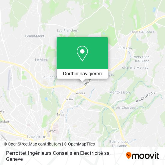 Perrottet Ingénieurs Conseils en Electricité sa Karte
