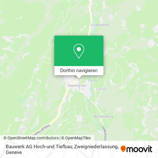 Bauwerk AG Hoch-und Tiefbau, Zweigniederlassung Karte