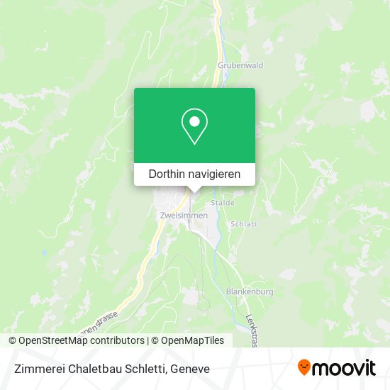 Zimmerei Chaletbau Schletti Karte
