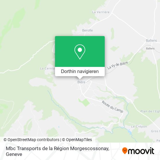 Mbc Transports de la Région Morgescossonay Karte