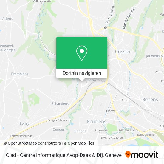 Ciad - Centre Informatique Avop-Dsas & Dfj Karte