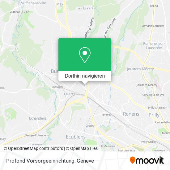 Profond Vorsorgeeinrichtung Karte