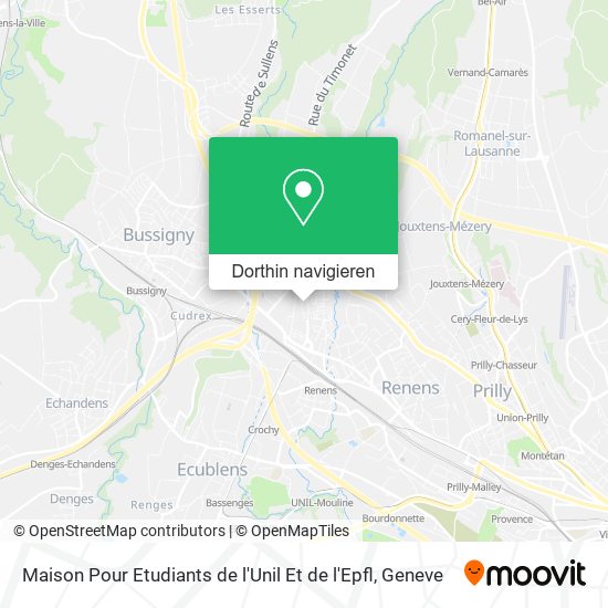 Maison Pour Etudiants de l'Unil Et de l'Epfl Karte