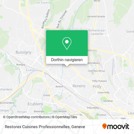 Restorex Cuisines Professionnelles Karte