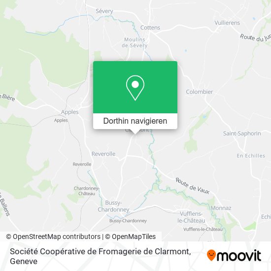 Société Coopérative de Fromagerie de Clarmont Karte