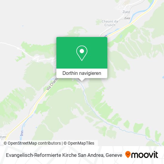 Evangelisch-Reformierte Kirche San Andrea Karte