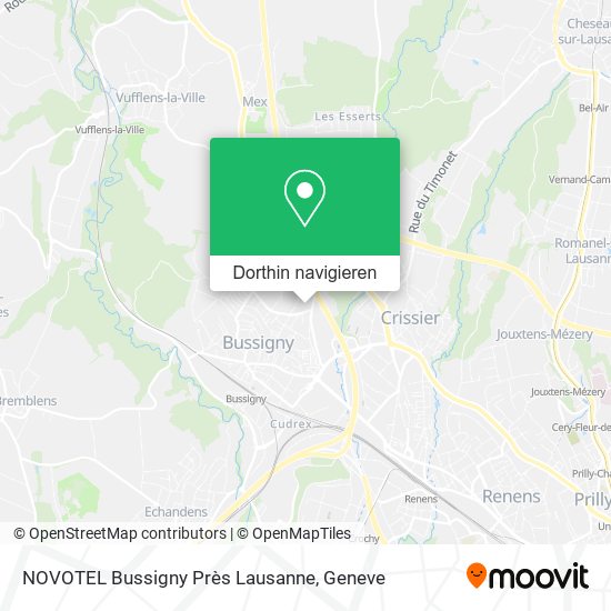 NOVOTEL Bussigny Près Lausanne Karte