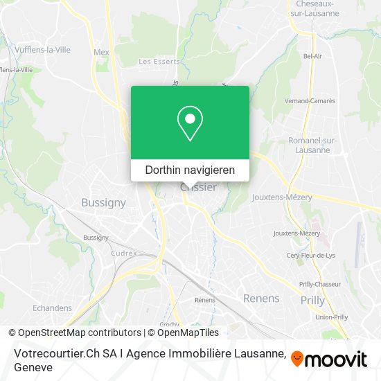Votrecourtier.Ch SA I Agence Immobilière Lausanne Karte
