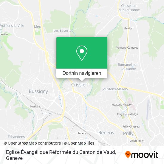 Eglise Évangélique Réformée du Canton de Vaud Karte