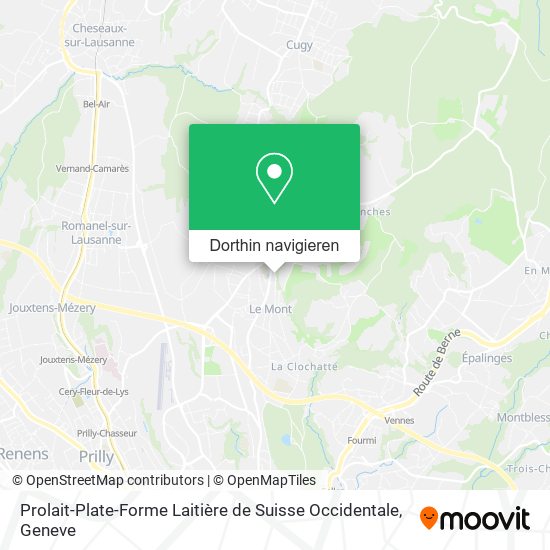 Prolait-Plate-Forme Laitière de Suisse Occidentale Karte