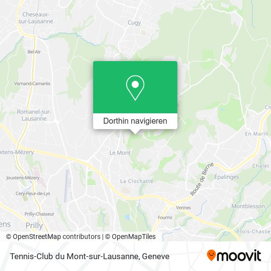 Tennis-Club du Mont-sur-Lausanne Karte