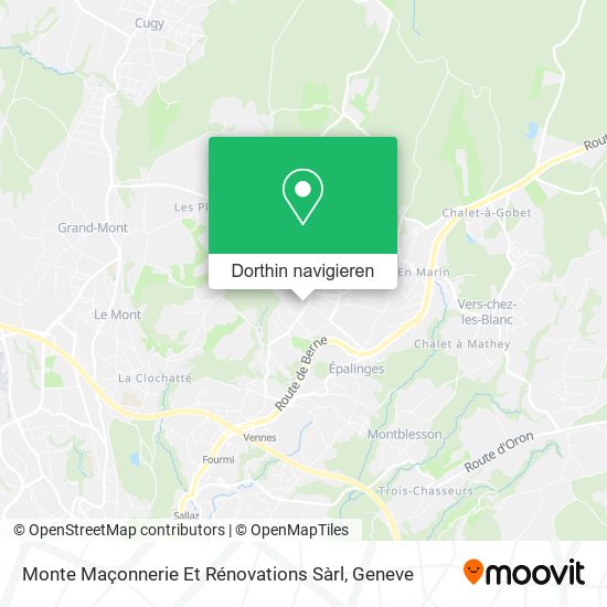 Monte Maçonnerie Et Rénovations Sàrl Karte