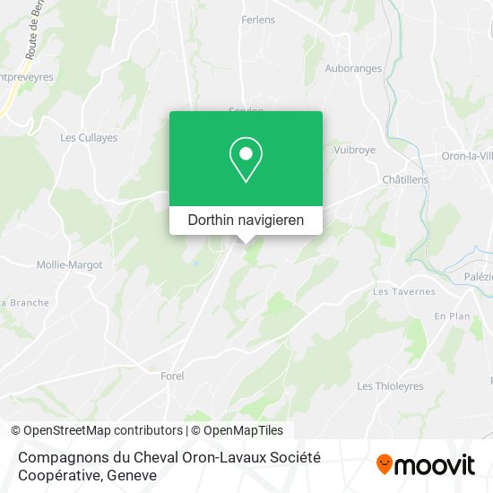 Compagnons du Cheval Oron-Lavaux Société Coopérative Karte