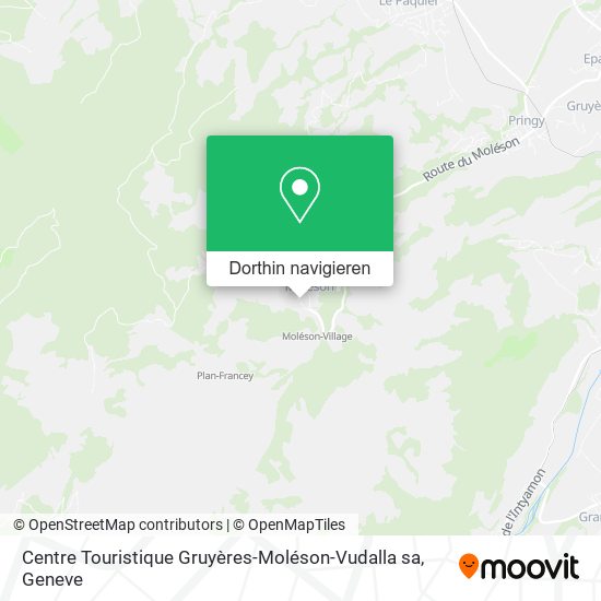 Centre Touristique Gruyères-Moléson-Vudalla sa Karte