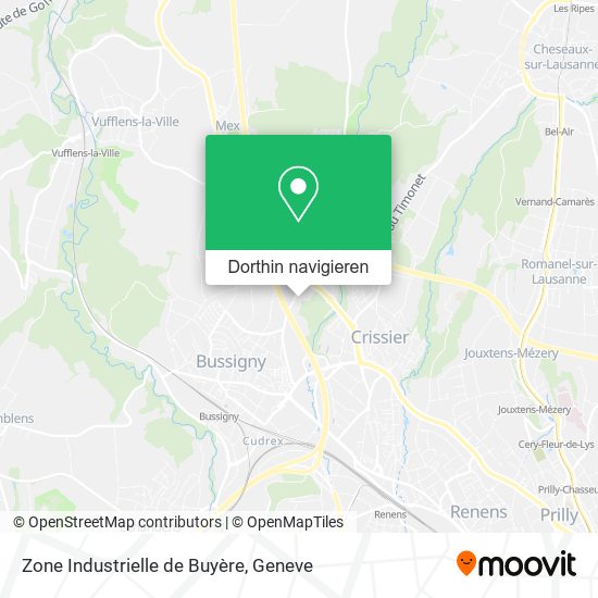 Zone Industrielle de Buyère Karte