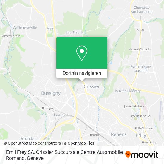 Emil Frey SA, Crissier Succursale Centre Automobile Romand Karte