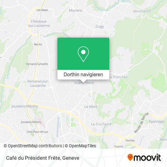 Café du Président Frête Karte