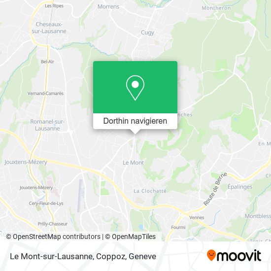 Le Mont-sur-Lausanne, Coppoz Karte
