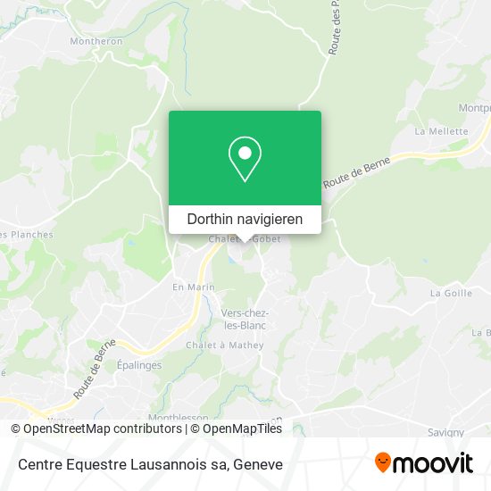 Centre Equestre Lausannois sa Karte