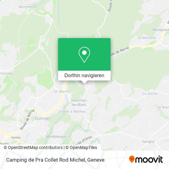 Camping de Pra Collet Rod Michel Karte