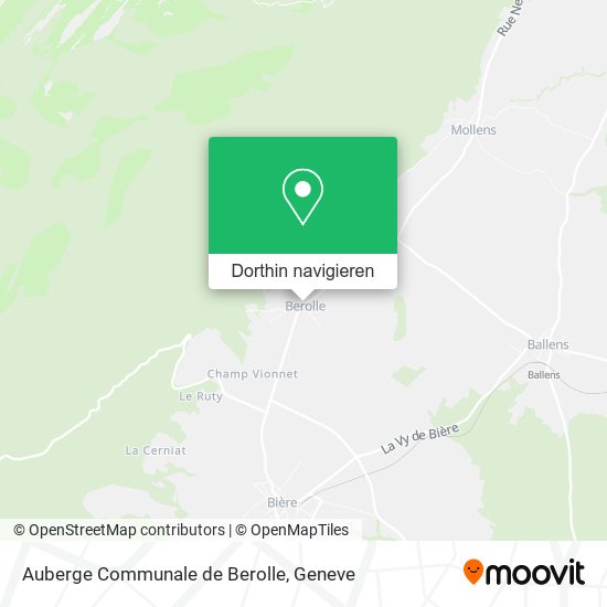 Auberge Communale de Berolle Karte