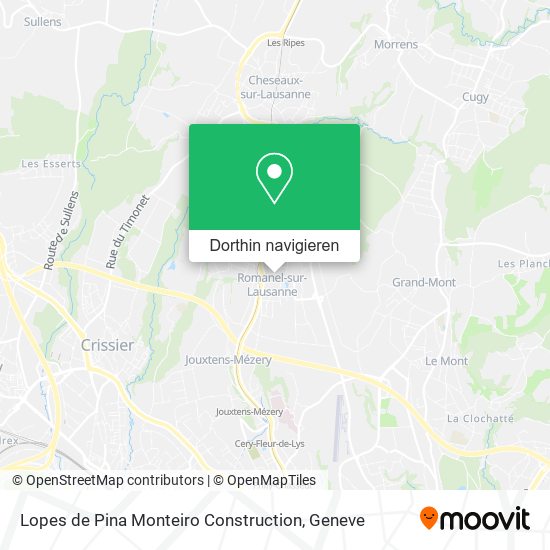 Lopes de Pina Monteiro Construction Karte