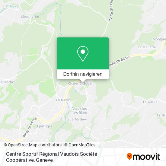 Centre Sportif Régional Vaudois Société Coopérative Karte