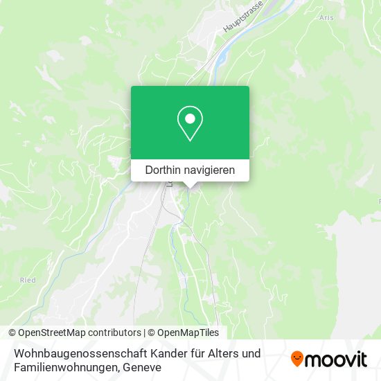 Wohnbaugenossenschaft Kander für Alters und Familienwohnungen Karte