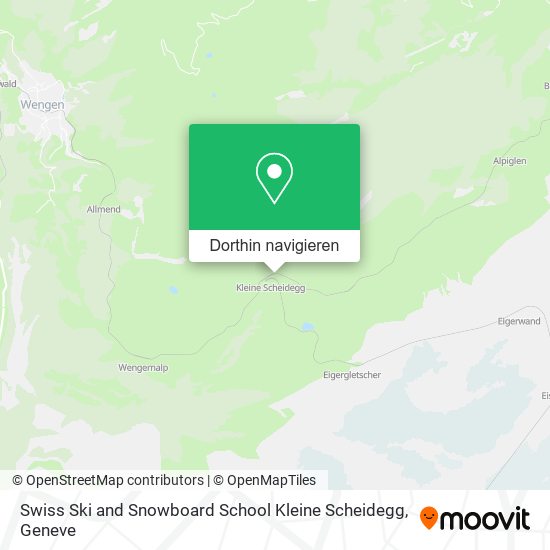 Swiss Ski and Snowboard School Kleine Scheidegg Karte