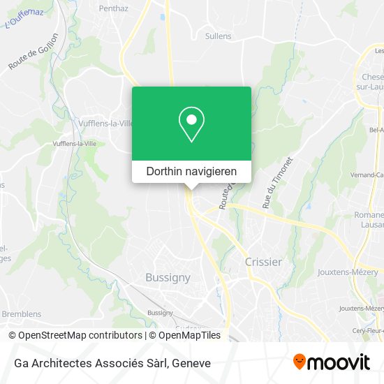 Ga Architectes Associés Sàrl Karte