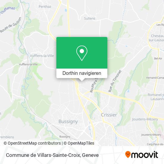 Commune de Villars-Sainte-Croix Karte