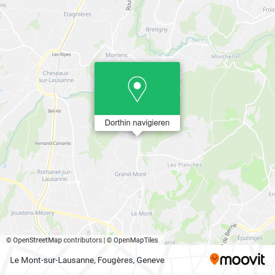 Le Mont-sur-Lausanne, Fougères Karte