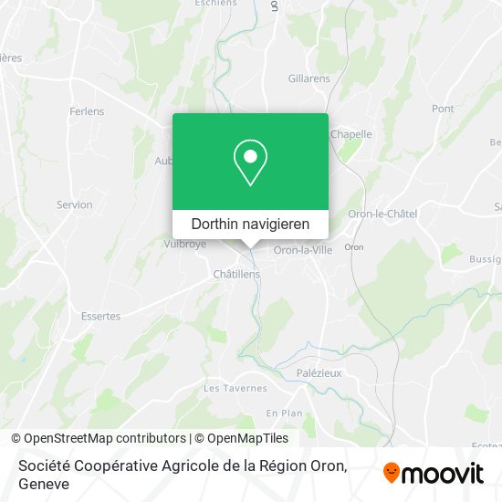 Société Coopérative Agricole de la Région Oron Karte
