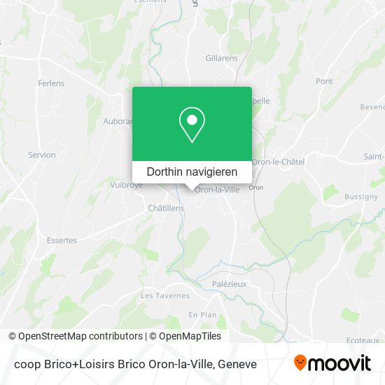 coop Brico+Loisirs Brico Oron-la-Ville Karte