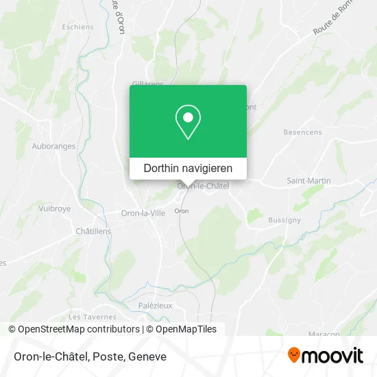 Oron-le-Châtel, Poste Karte