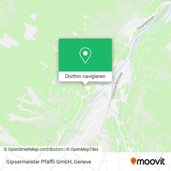 Gipsermeister Pfäffli GmbH Karte