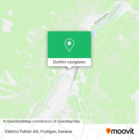Elektro Fuhrer AG, Frutigen Karte