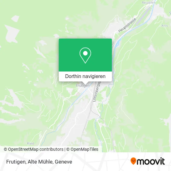Frutigen, Alte Mühle Karte