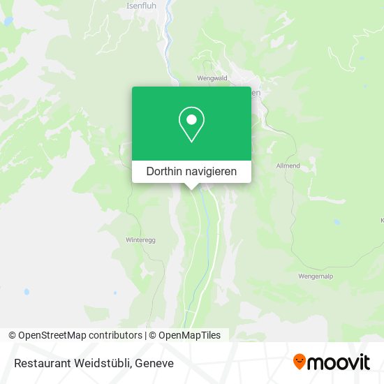Restaurant Weidstübli Karte