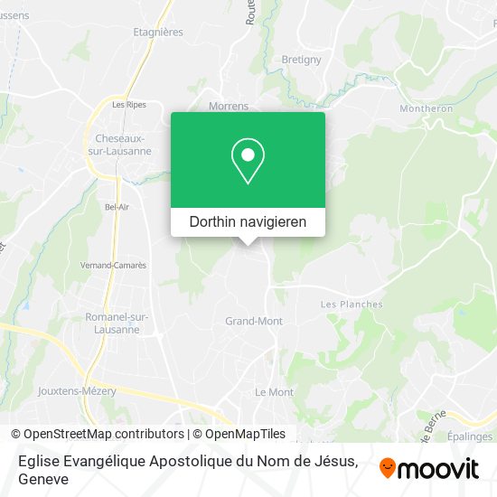 Eglise Evangélique Apostolique du Nom de Jésus Karte