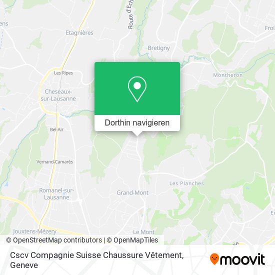 Cscv Compagnie Suisse Chaussure Vêtement Karte
