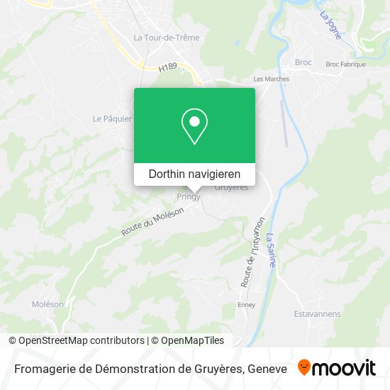 Fromagerie de Démonstration de Gruyères Karte