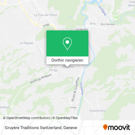 Gruyère Traditions Switzerland Karte