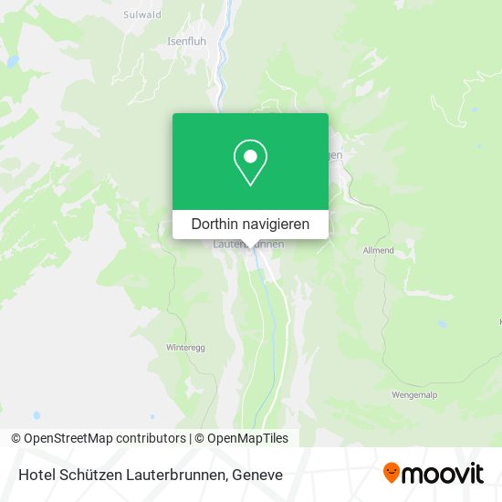 Hotel Schützen Lauterbrunnen Karte