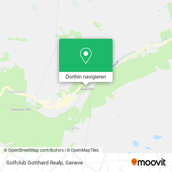 Golfclub Gotthard Realp Karte