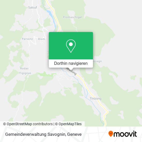 Gemeindeverwaltung Savognin Karte