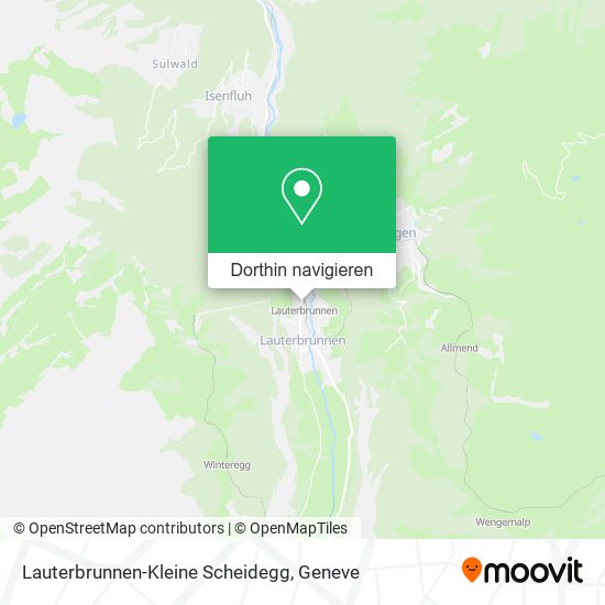 Lauterbrunnen-Kleine Scheidegg Karte