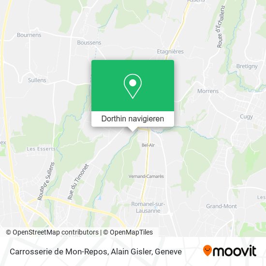 Carrosserie de Mon-Repos, Alain Gisler Karte