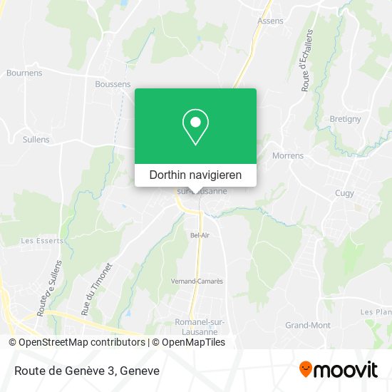 Route de Genève 3 Karte