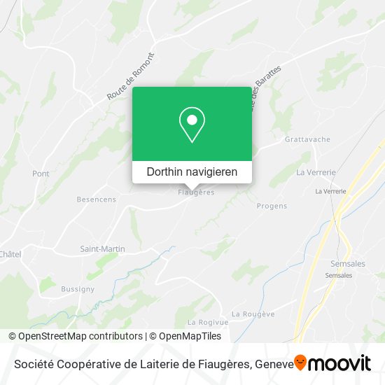 Société Coopérative de Laiterie de Fiaugères Karte